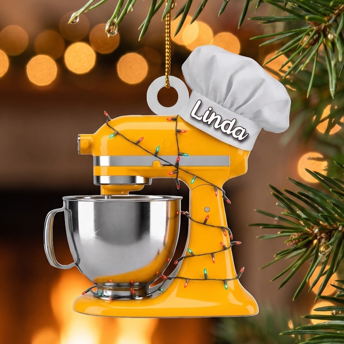 Baking Mixer Lights Ornament - Personalized Custom Shape Acrylic Ornament