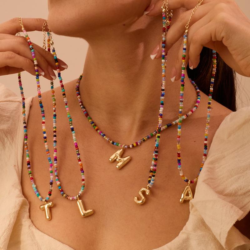 The Colorful Letter Necklace