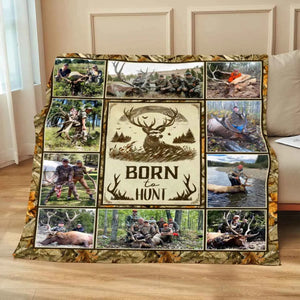 Custom Elk Hunting Blanket, Custom Blanket For Hunter, Dad Blanket, Grandfather Blanket, Hunting Lover Blanket, First Elk Photo Gift