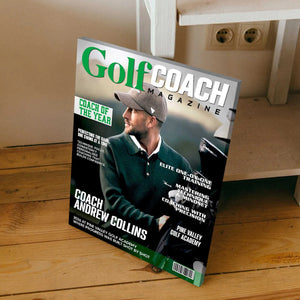 Golf Coach Magazine Cover, Thank You Coach Gift, Personalized Golf Coach Canvas, Golf Lover Gift, Golf Coach Gifts