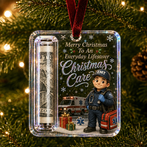 Career Tribute Christmas Money Holder Acrylic Ornament