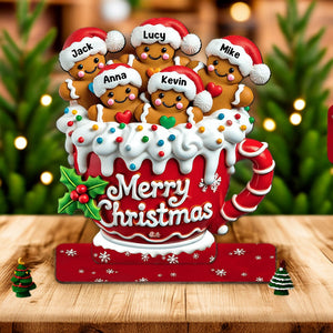 Merry Christmas - Personalized Family Cookie Plaque