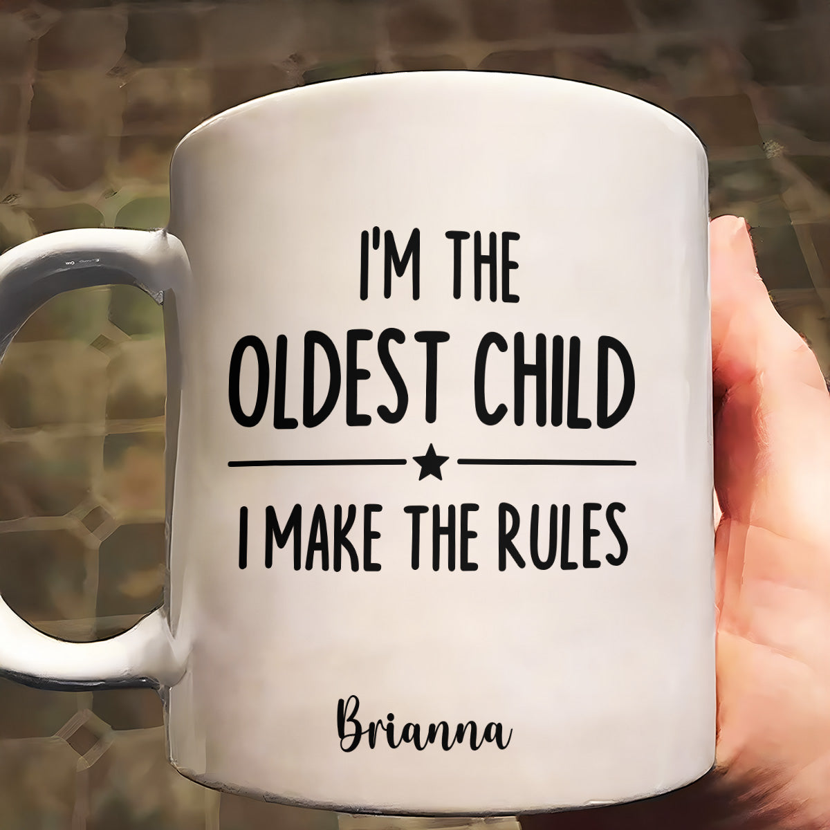 Who Makes The Rules - Personalized Ceramic Coffee Mug