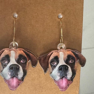 Personalized Pet Earrings Gift for Dog Mom