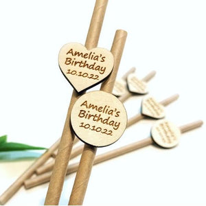 Personalized Custom Party Drinking Straw Party Decorations
