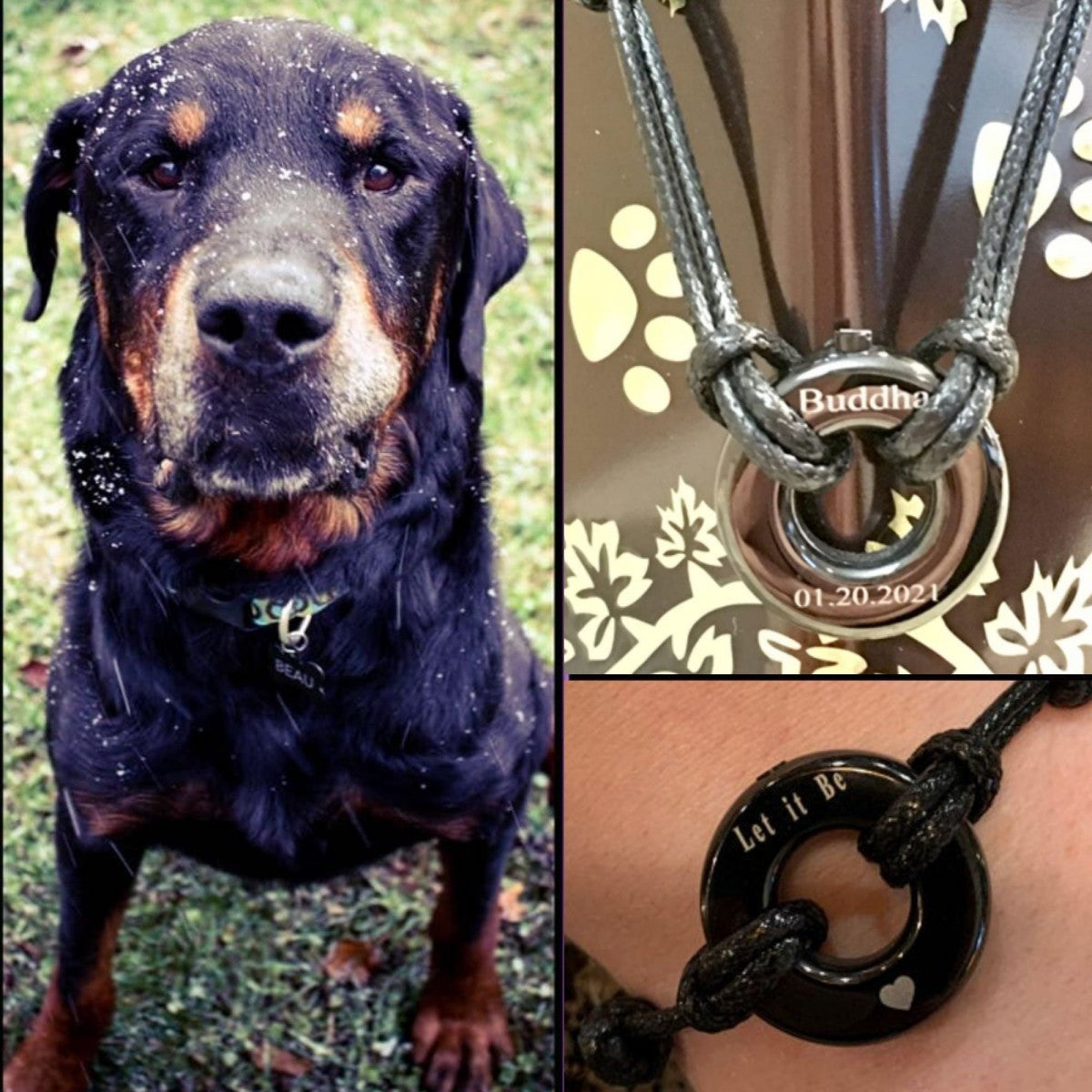 Personalized Memorial Ashes Urn Eternity Circle Bracelet