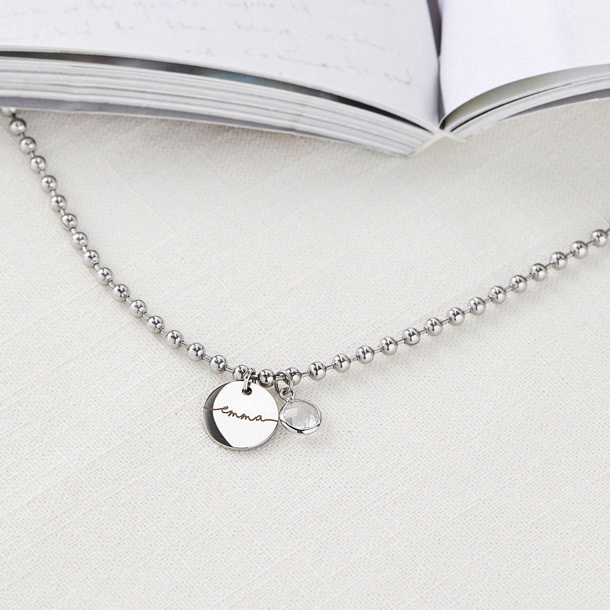 Personalized Baby/Kids Birthstone Necklace