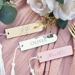 Personalized Decorations Acrylic Bookmark Keyring Wedding Table Decor
