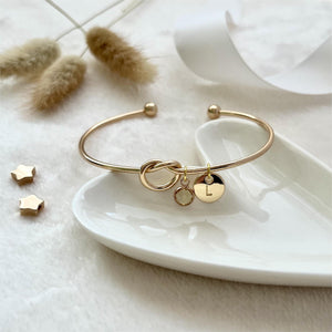 Personalized Knot Bracelet Gift For Her, Best Friend Gift, Maid of Honour Gifts, Sister Birthday Gift