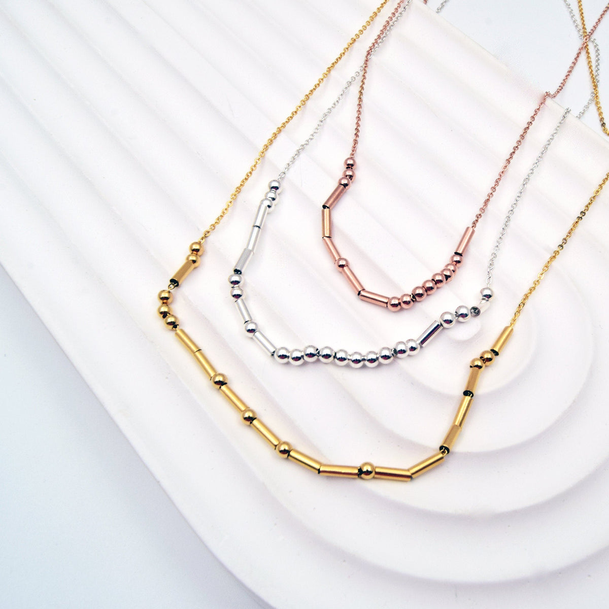 Personalized Morse Code Necklace With Name Or Hidden Message