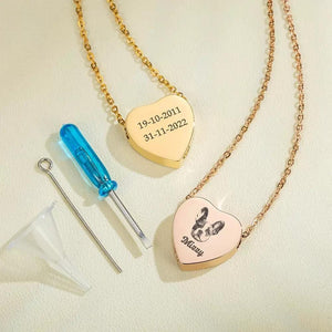 Heart Urn Pet Loss • Pet Urn Necklace Cremation Jewelry Personalized Memorial Gift For Pet Lovers