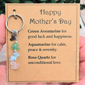Personalized Crystal Keyring Gift For Mother's Day
