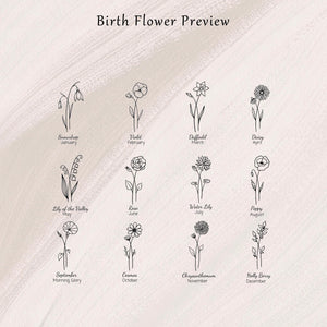 Personalized Birthflower Necklace