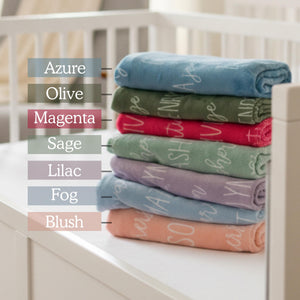 Custom Baby Blanket with Name, Personalized Name Blanket, Newborn Hospital Blanket, Custom Baby Gift, Baby Name Swaddle