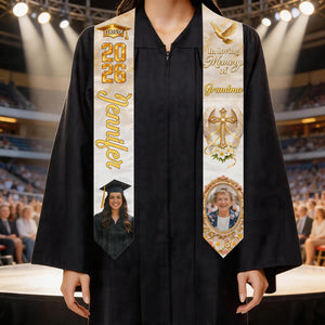 Carrying Mom’s Memory With You – Personalized Graduation Stole