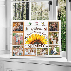 My Greatest Blessings Call Me MOMMY Gift - Personalized Mum Photo Collage Canvas, Photo Gift For Mom