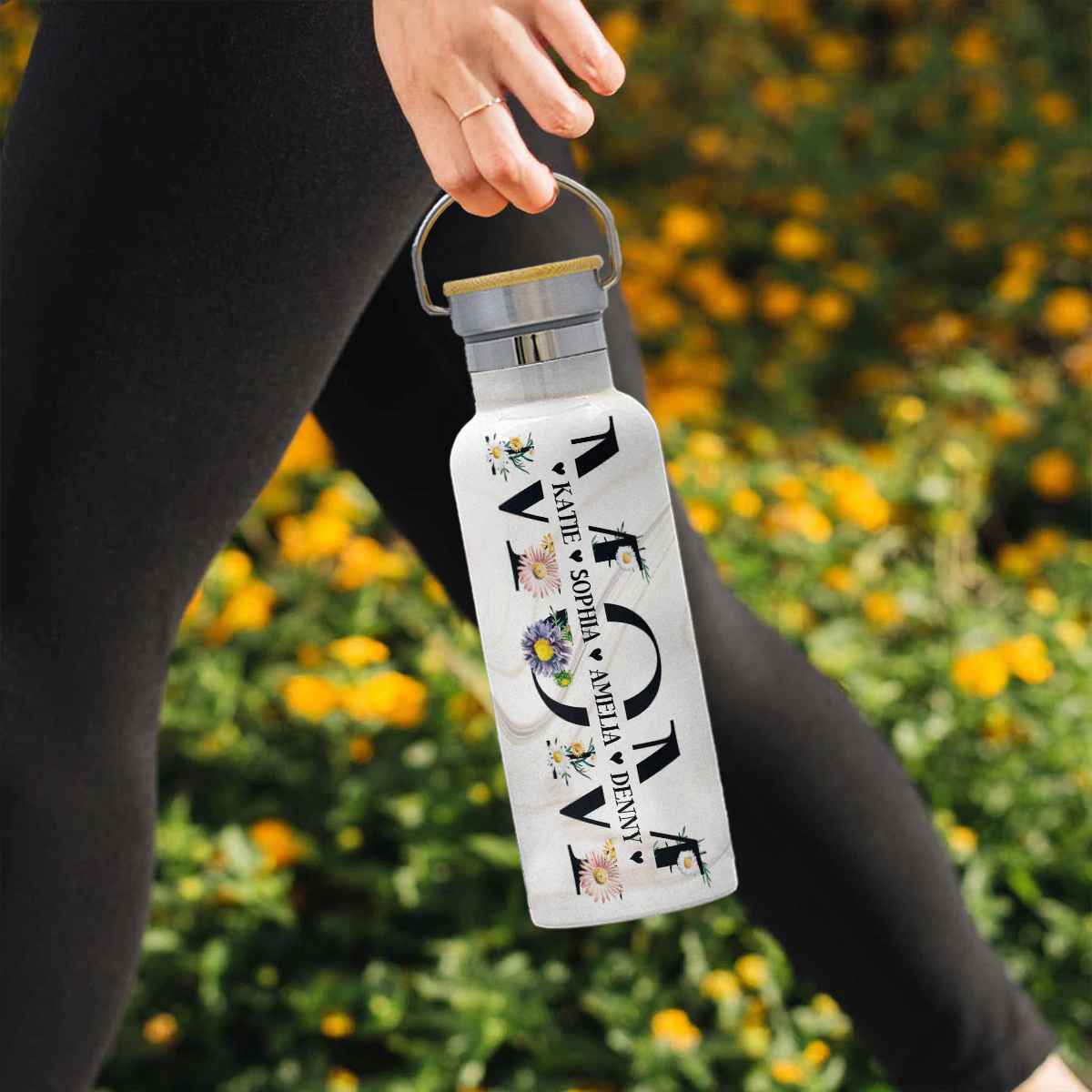 Personalized Mom Bottle Gifts, Mothers Day Gift, Mom Bottle with Kids Name