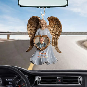 On Angel’s Wings - Personalized Acrylic Ornament