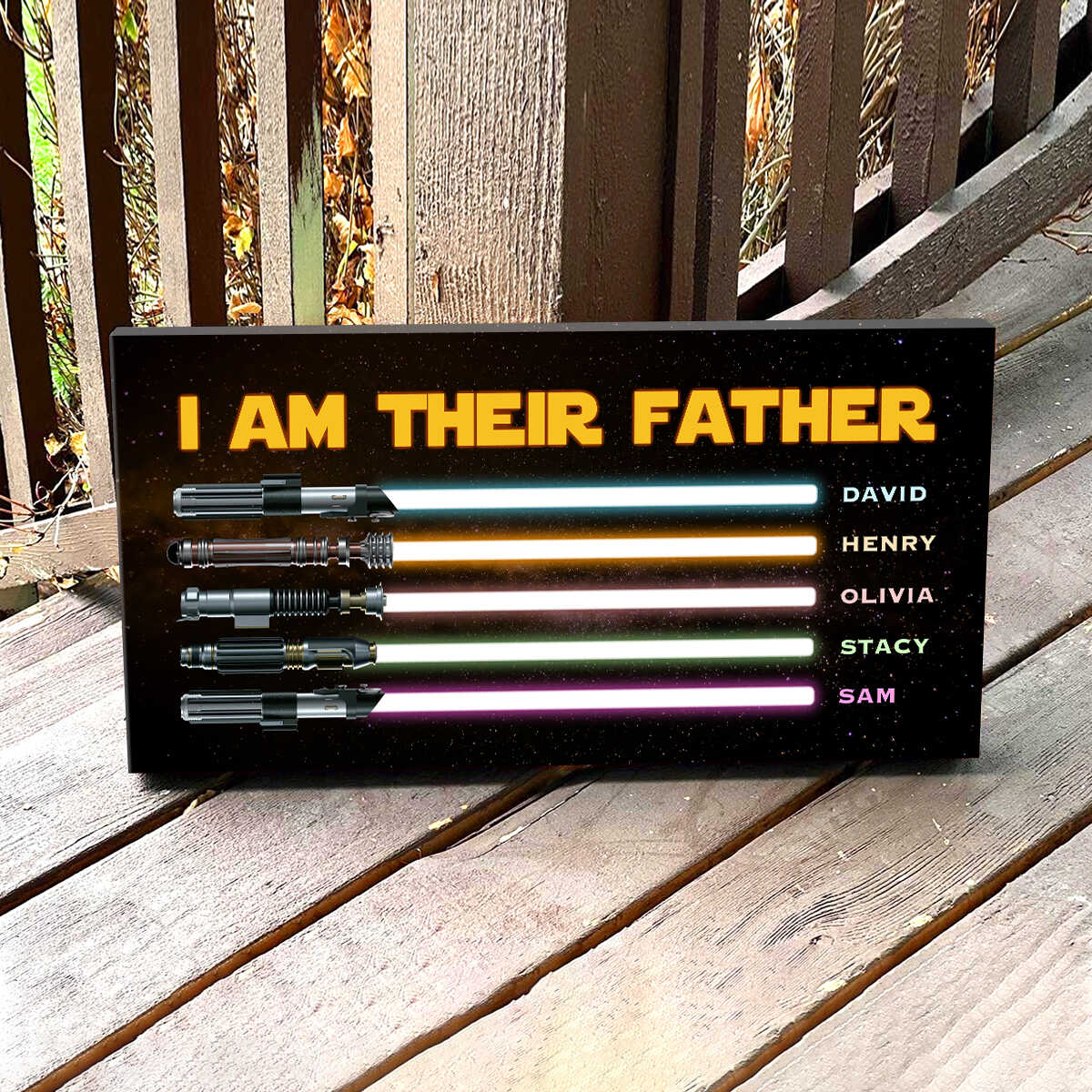 I Am Their Father Personalized Canvas Poster,Father’s Day Gifts