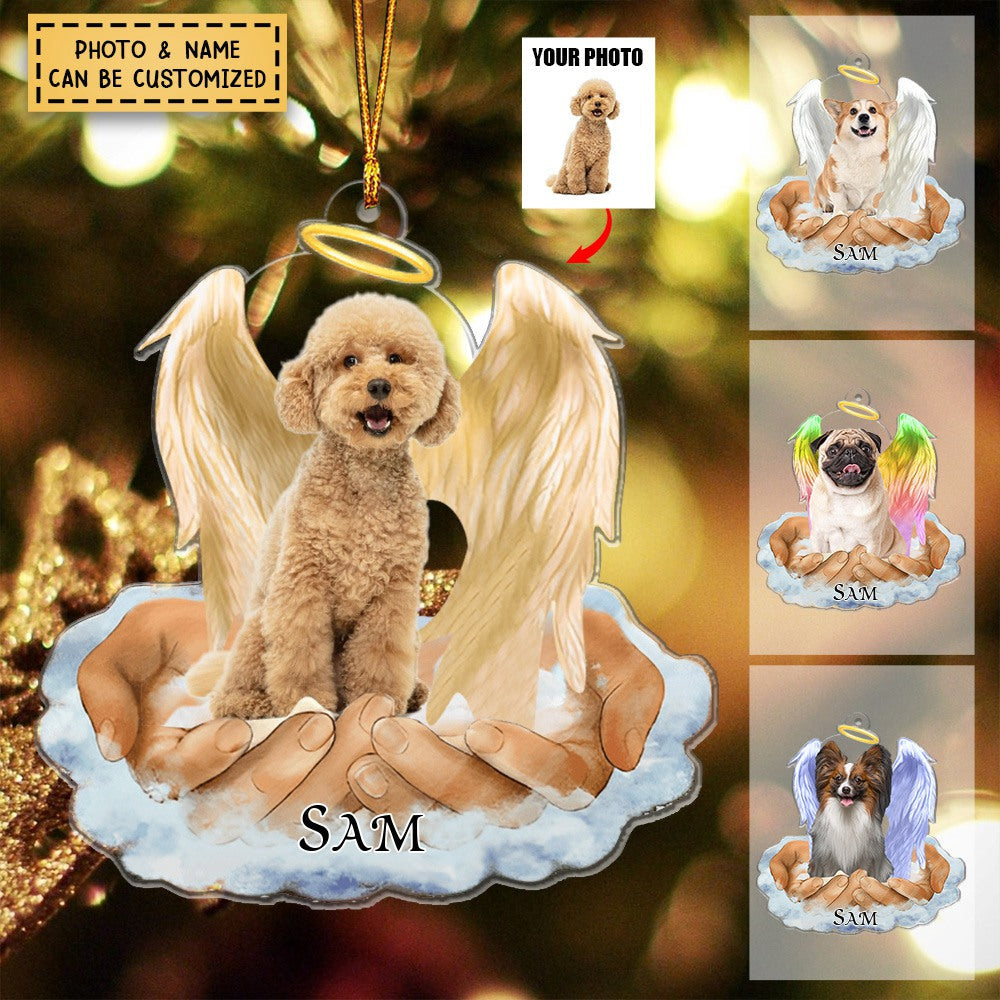 Pet Lovers Gifts - In The Hands Of God - Personalized  Acrylic Ornament