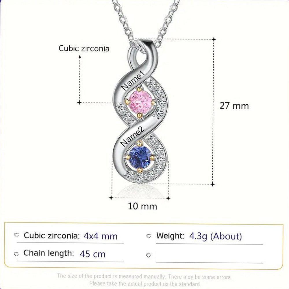 Birthstone Necklace for Mom, Personalized Jewelry, Gifts for Her