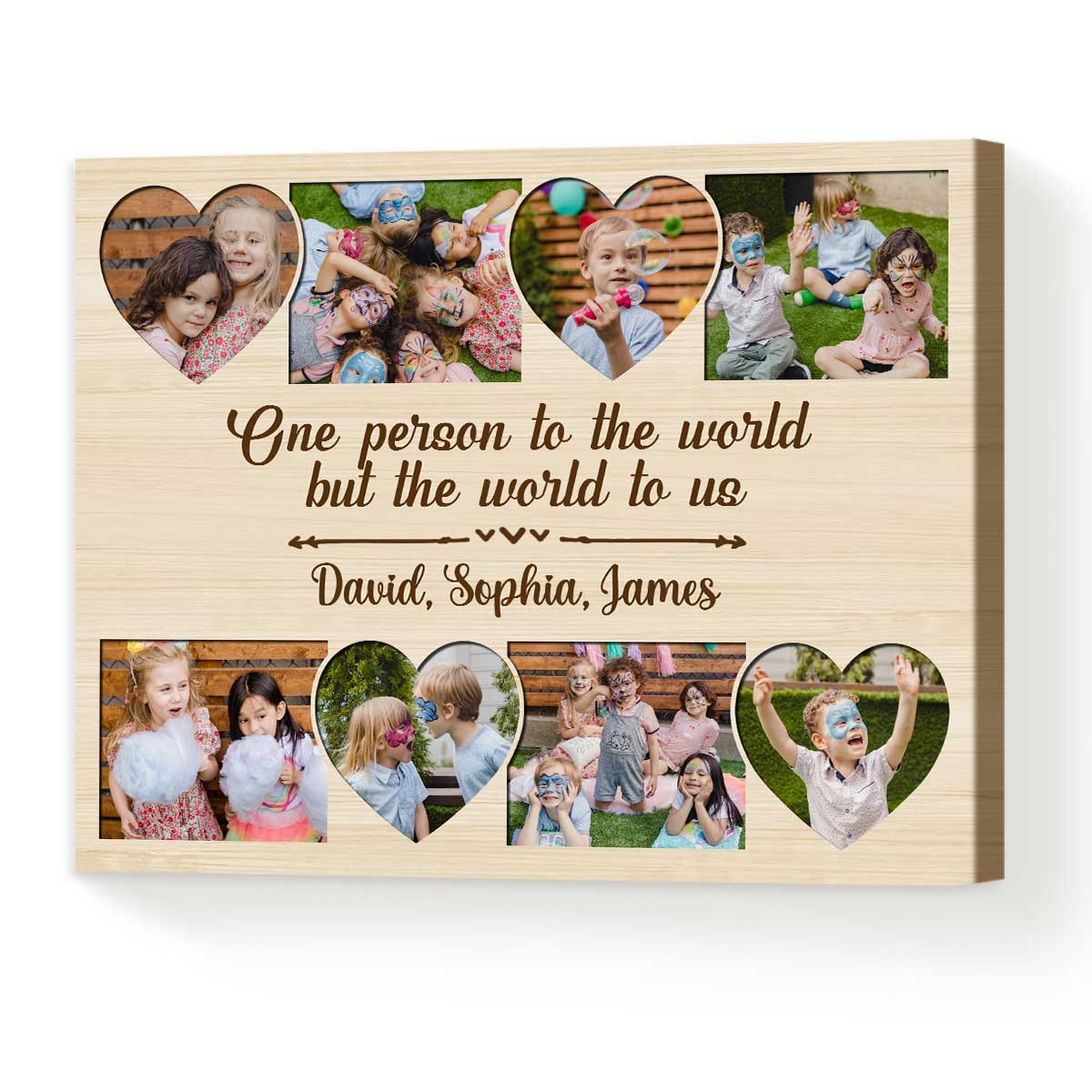 Personalized Grandparents Grandkids Make Life Grand Canvas Print