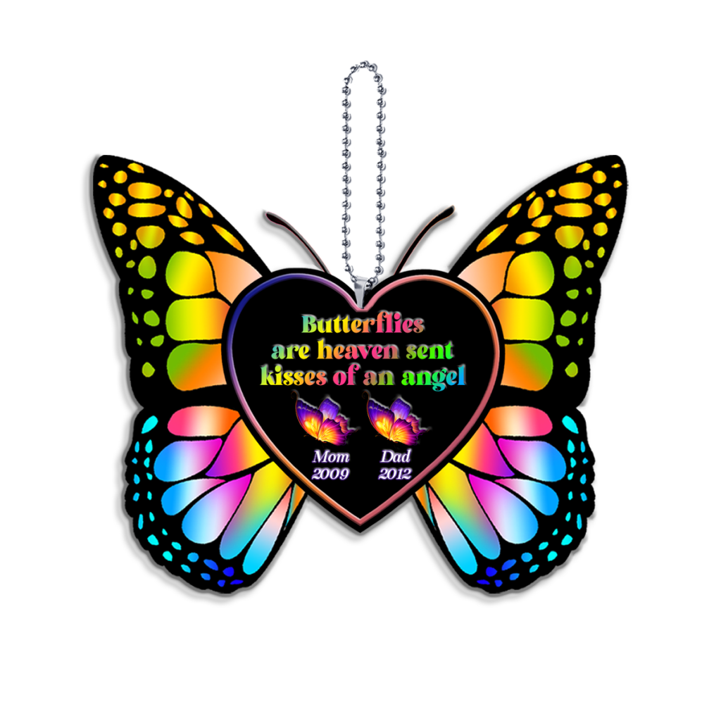 Butterflies Are Heaven Sent Kisses Of An Angel Personalized Ornament