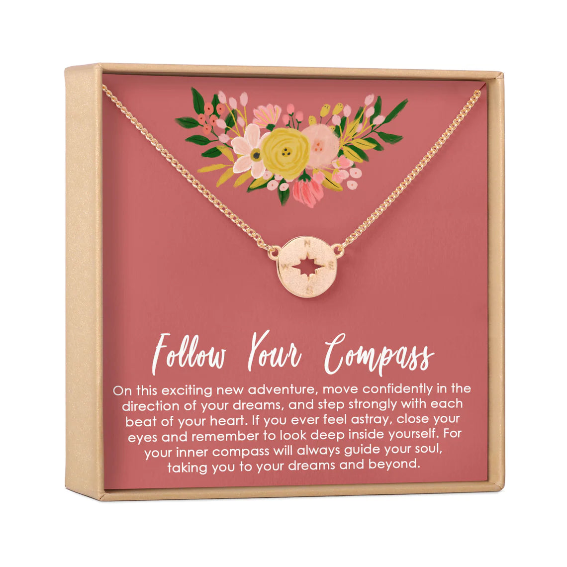 Graduation Gift-Follow Your Compass Necklace