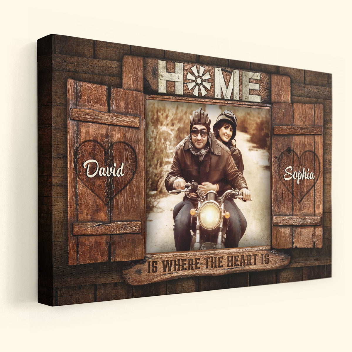 Home is Where The Heart is Personalized Canvas Print