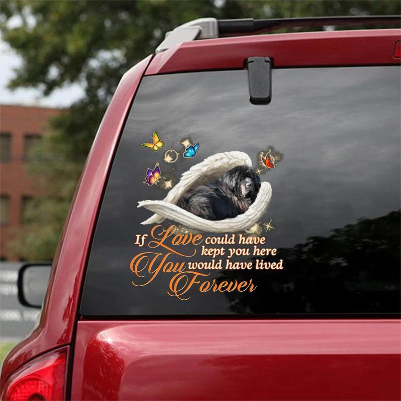 Newfoundland Sleeping Angel Lived Forever Decal