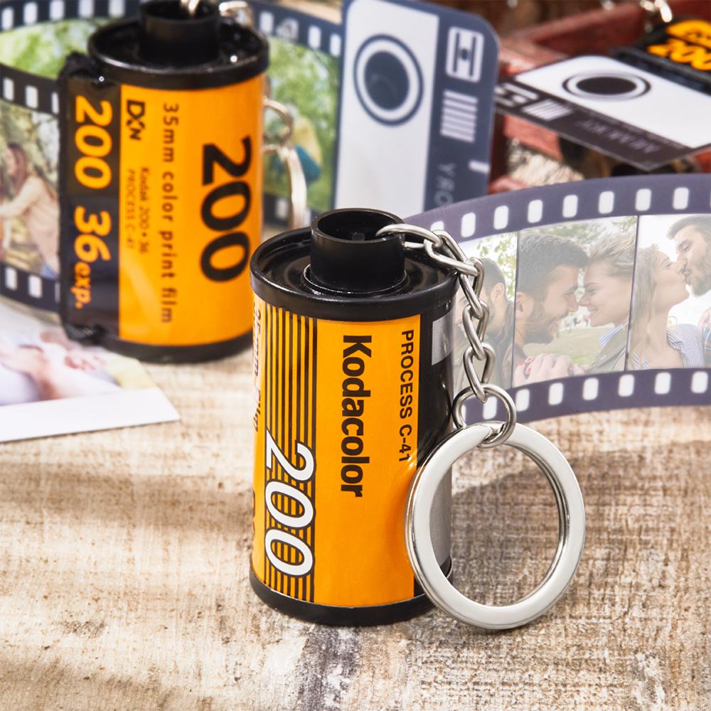 Custom Colorful Camera Roll Keychain Romantic Personalized Gifts