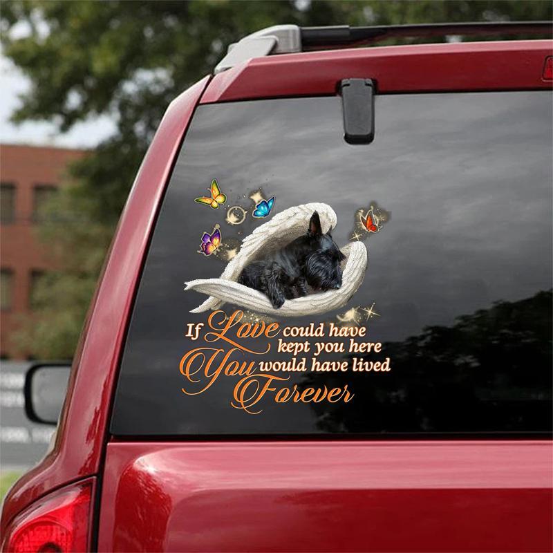Scottish terrier Sleeping Angel Lived Forever Decal