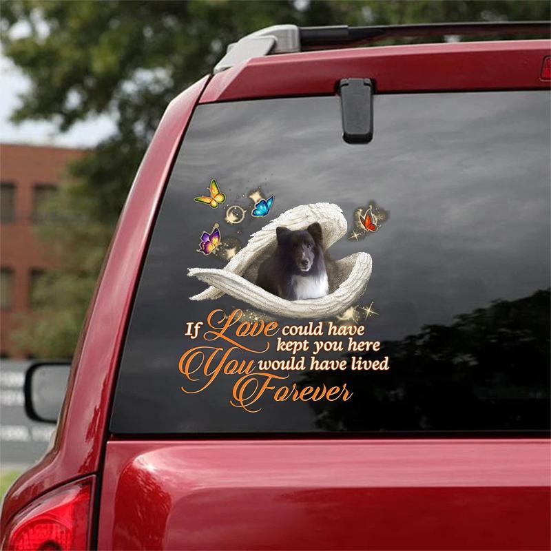Sheltie2(1) Sleeping Angel Lived Forever Decal