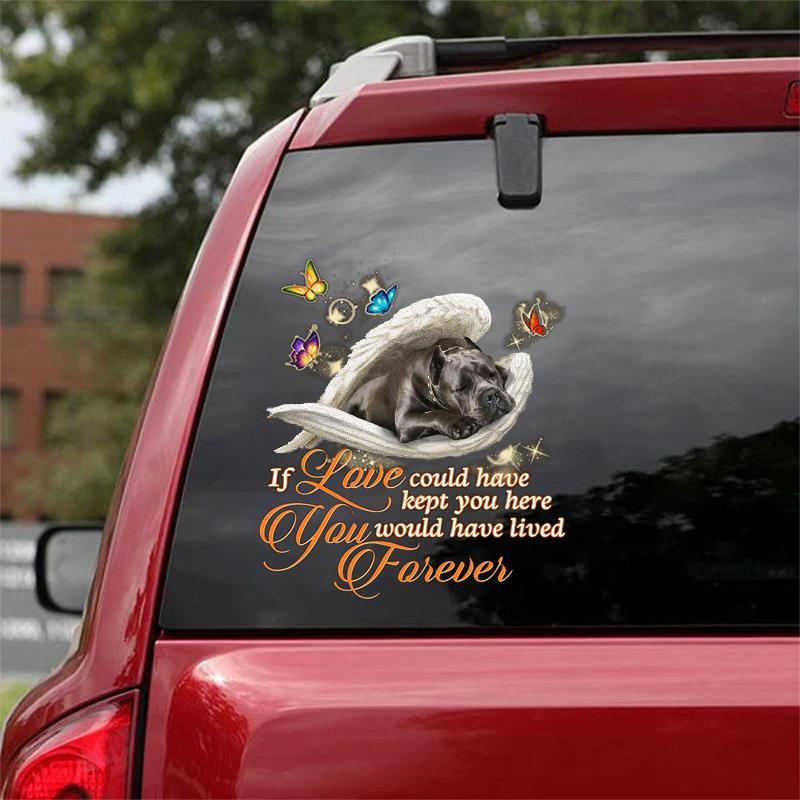Wheaten Terrier2 Sleeping Angel Lived Forever Decal