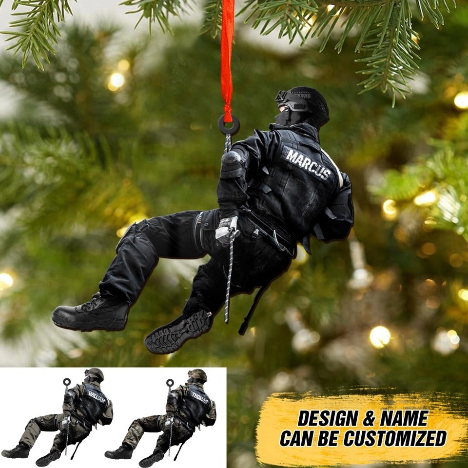 Personalized Police Christmas-Two Sided Ornament
