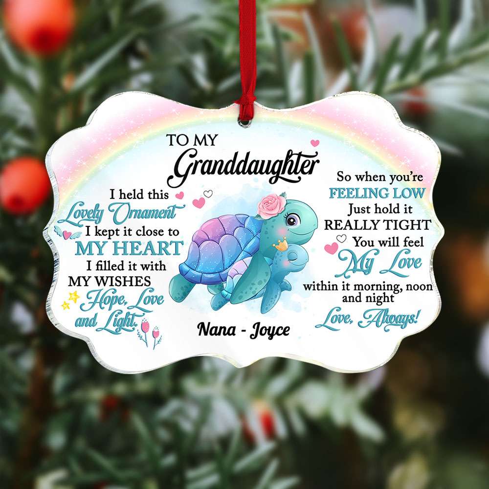 I Held This Lovely Gift For Grandkids Personalized Ornament